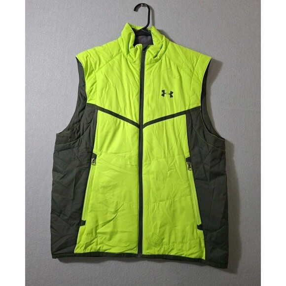 Under Armour Infrared ColdGear Mens Medium Green Hybrid Softshell Golf Vest